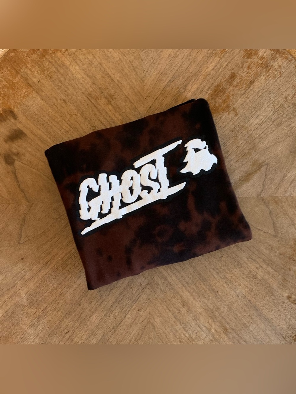Ghost Brown Glitch Hoodie